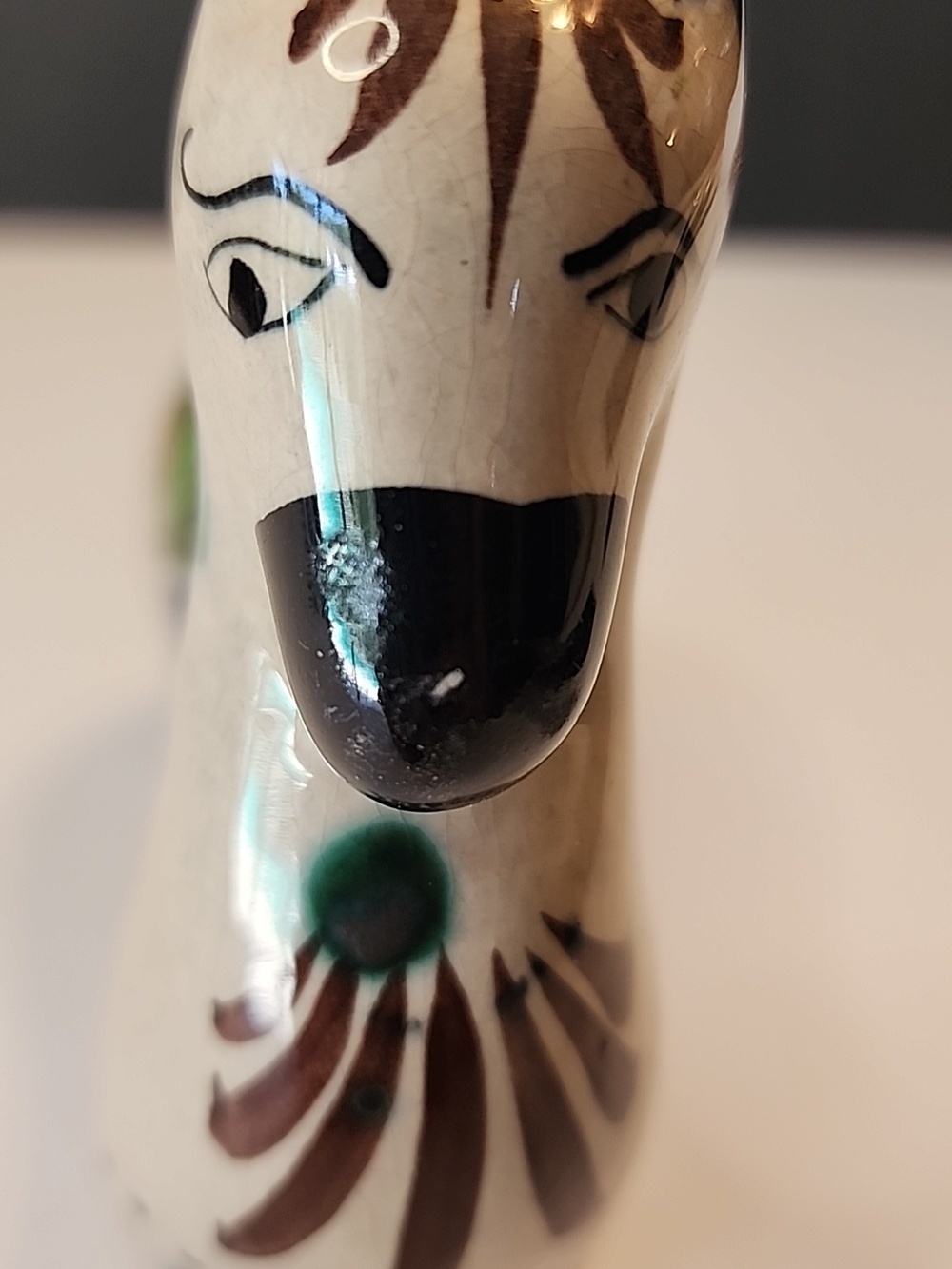 TONALA Made In Mexico Hand-Painted Folk Art Pottery Horse Figurine in Multicolor - Picture 8 of 8